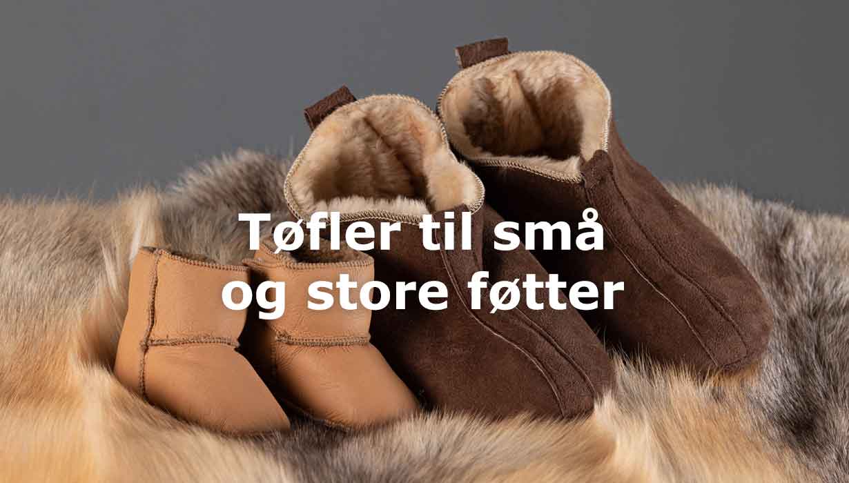 Tøfler til små og store